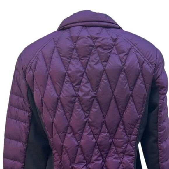 32 Degrees Heat Down Puffer Jacket Medium Purple Colorblock Quilted Full-zip - Picture 6 of 16